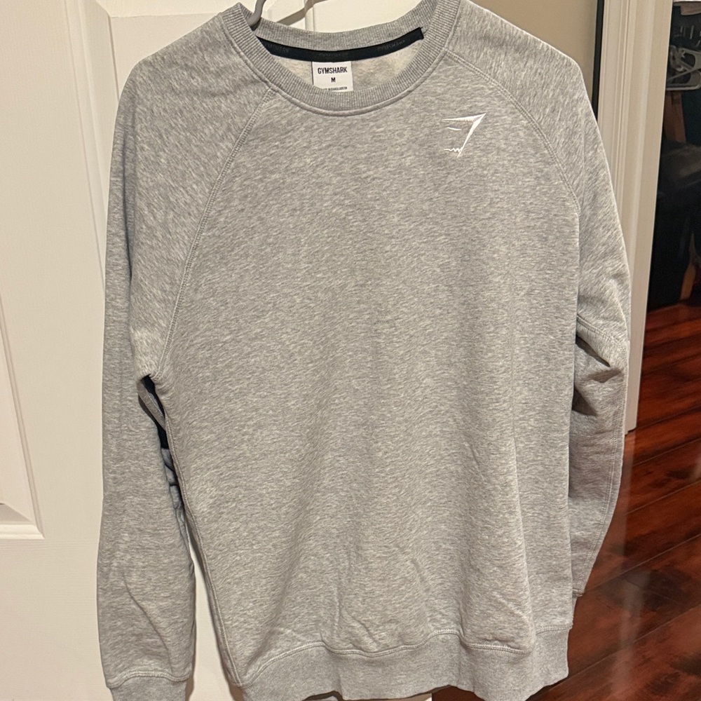 Gymshark Men's Light Gray Crewneck Sweater